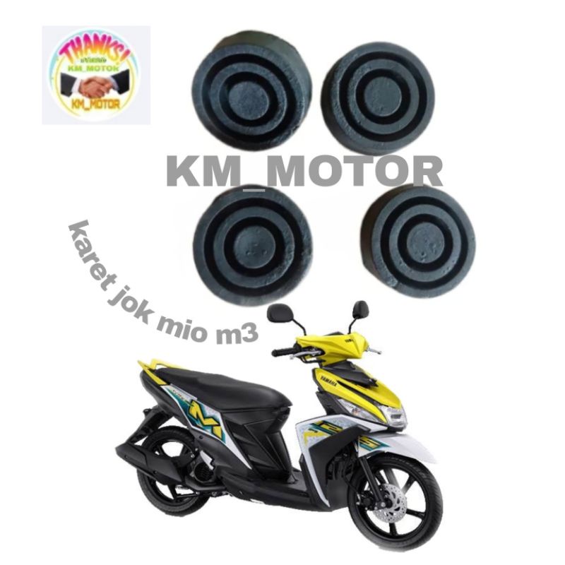 KARET JOK GANJAL MIO M3 / MIO J / MIO LAMA 4 PCS FULL SET UNTUK JOK  MOTOR MIO