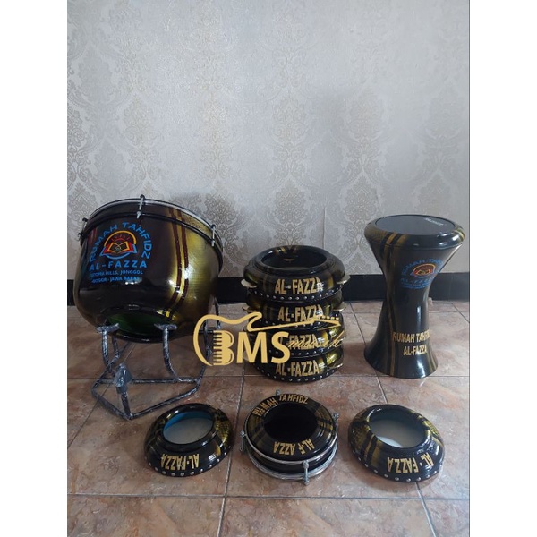 PROMO Alat Hadroh Jepara Motif Custom Nama dan logo