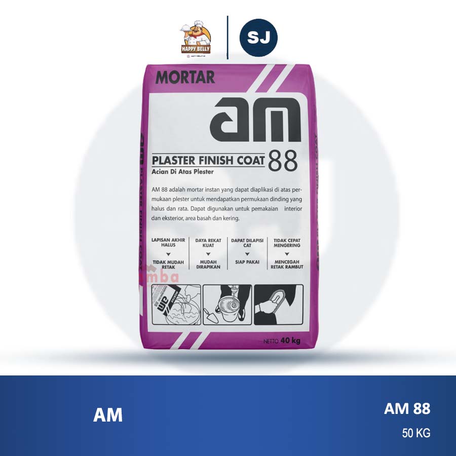 AM 88 SEMEN ACIAN DI ATAS PLESTER | SEMEN ACIAN 40 KG