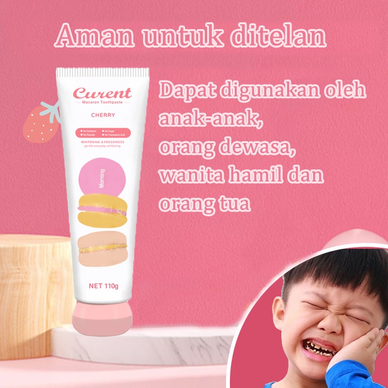 Pasta Gigi Pemutih Teeth Whitening Toothpaste Pemutih Gigi Pembersih Gigi Kuning Mencegah Kerusakan Gigi Pasta Gigi Anak Nafas Segar Menghilangkan Penghilang Bau Mulut Perontok Karang Gigi Pasta Gigi Ceri Memutihkan gigi