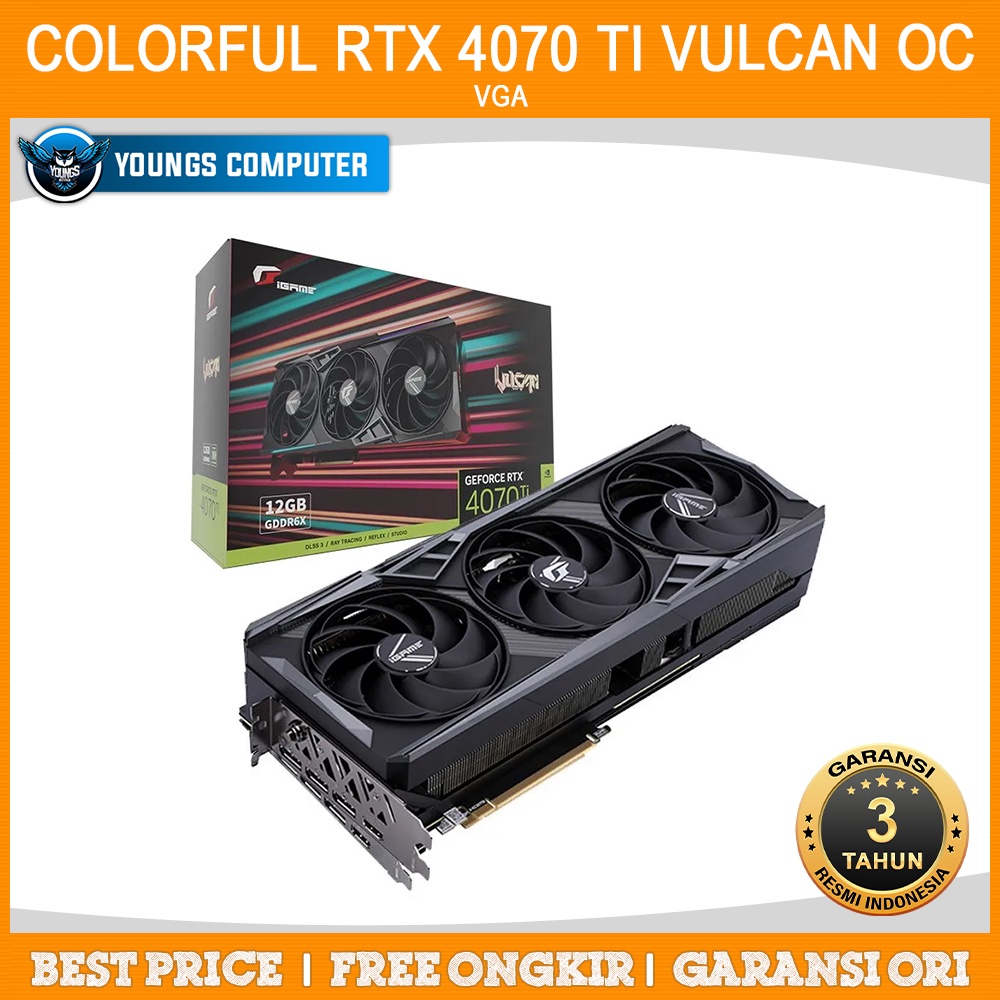 VGA COLORFUL iGame GeForce RTX 4070 Ti Vulcan OC-V 12GB GDDR6X |4070Ti