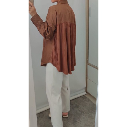 oversized shirt back pleats/Nadine shirt