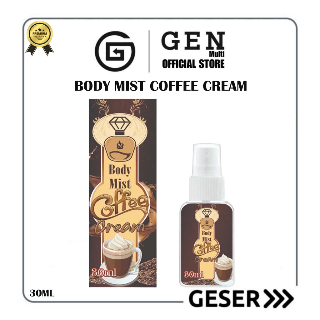 GEN - Parfum Body Mist Coffee Cream 30ml Premium / Parfum Coffee Cream 30ml / Parfum Pria Wangi Tahan Lama