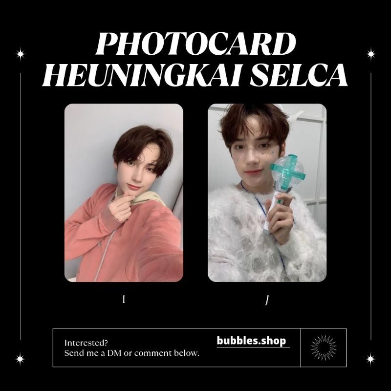 PHOTOCARD UNOFFICIAL HEUNINGKAI TXT SELCA