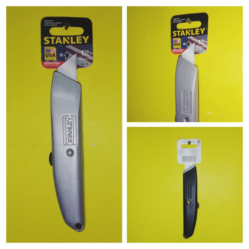 

Pisau Cutter Stanley ( 10-175 ) Plastic Retractable Utility Knife