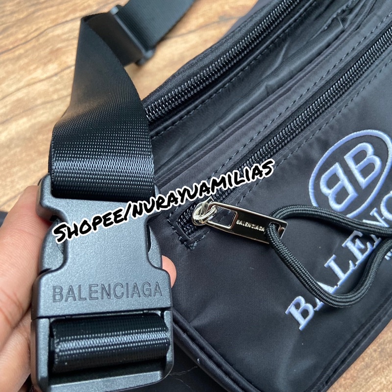 Tas Waistbag Balenciaga import pria wanita tas selempang branded waist bag balenciaga