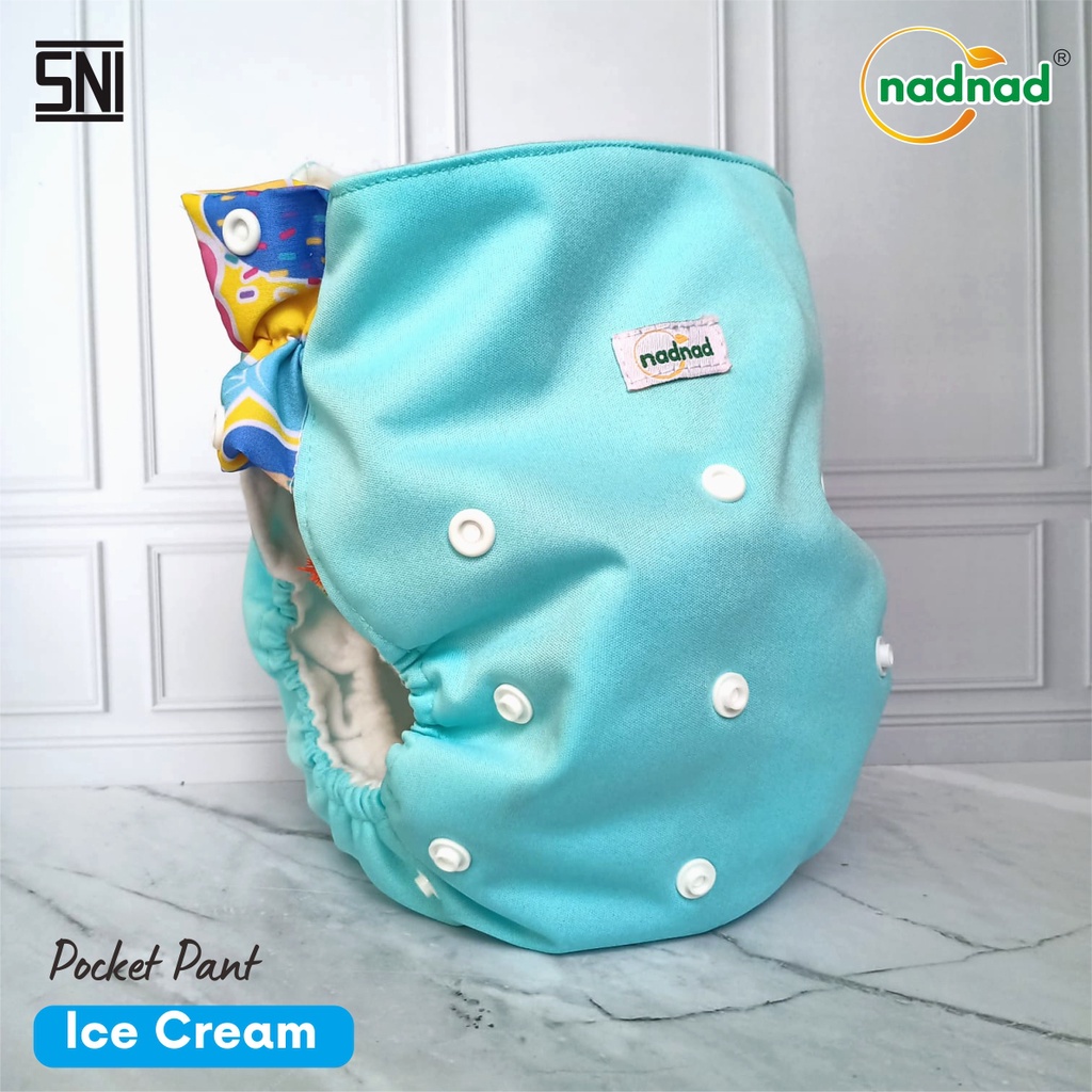 Popok Kain Cuci Ulang Clodi Pocket Pants BB 7-25 Kg By Nadnad Desain Terbaru Motif Eksklusif Termurah