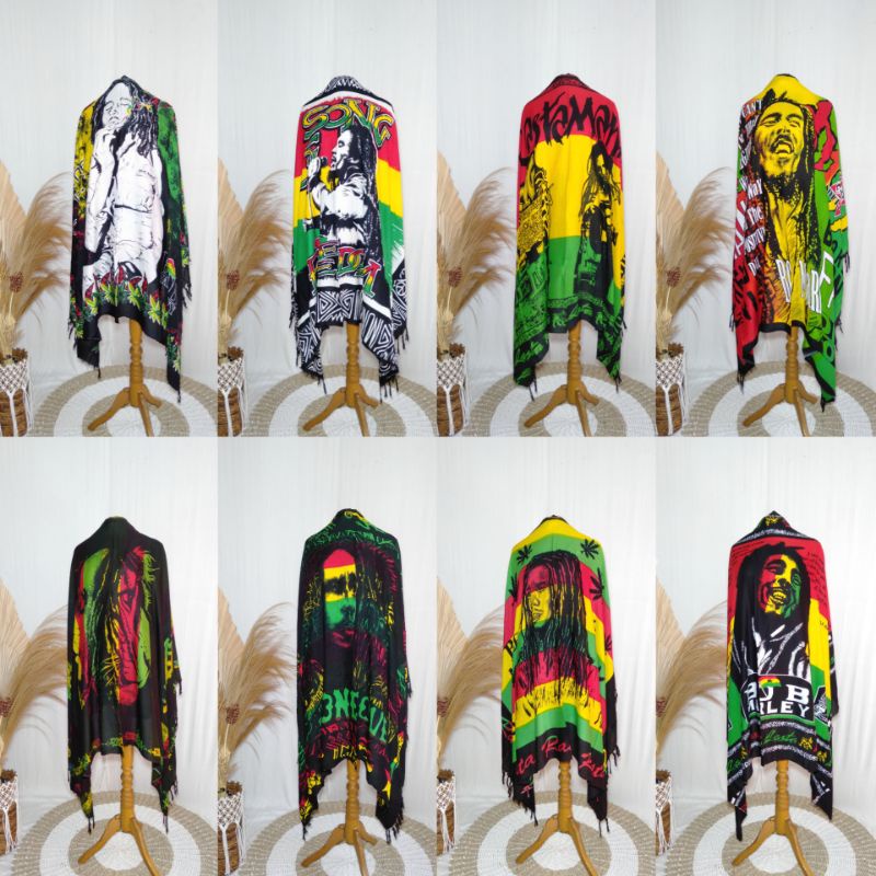 sarong pantai/sarong bali/kain pantai/kain bali/"BOB MARLEY"