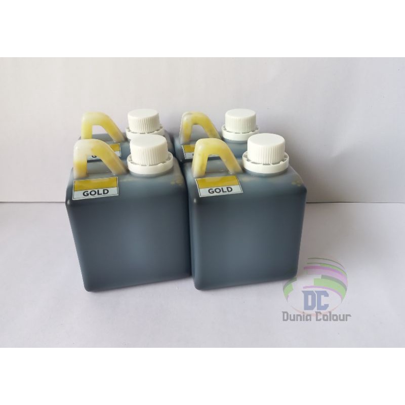 

Tinta Stampel Flash Warna Gold kemasan 500ML