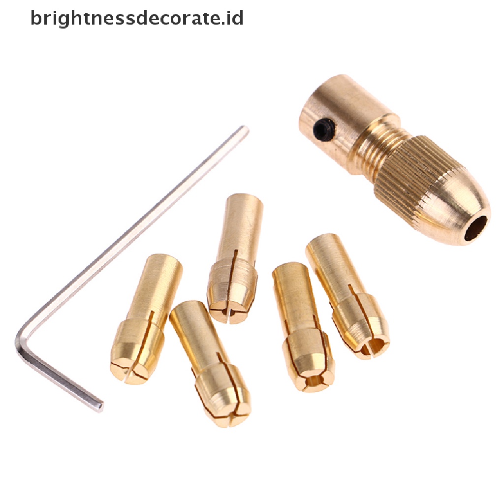 [Birth] Collet Kuningan Untuk Mini Rotary Elektrik Motor Shaft Drill Chuck Bit Alat Bor [ID]