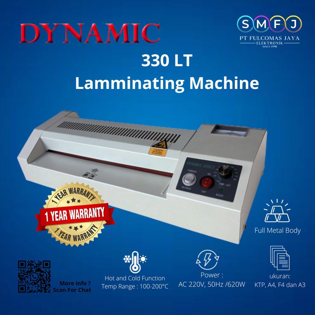 

Mesin Laminating Dynamic 330LT - GARANSI RESMI