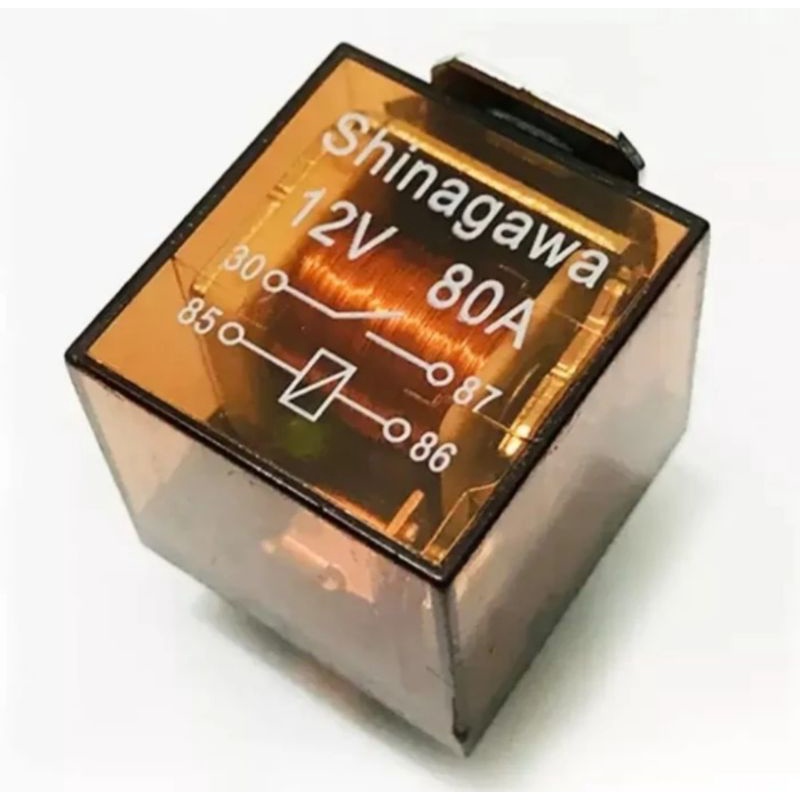 Relay klakson Transparan 80A 12V Shinagawa