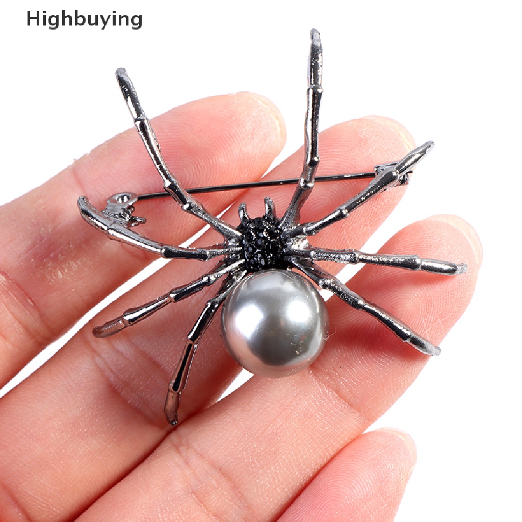 Hbid 1PC Spider Mutiara Bros Korsase Perempuan Hadiah Aksesoris Pria Fashion Perhiasan Glory