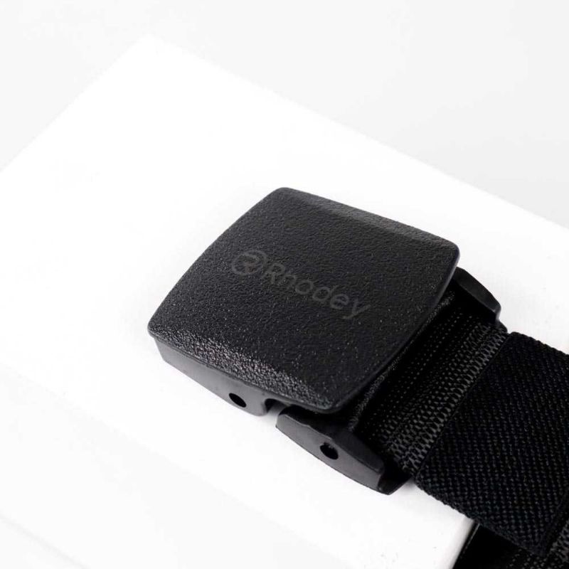 Rhodey Tali Ikat Pinggang Pria Anti Xray plastik Automatic Buckle - Hitam 889