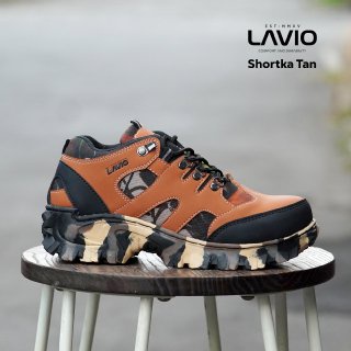 Sepatu Safety Ujung Besi Boots Pendek Boots Klasik Outdoor Gunung Touring Lavio Shortka Original