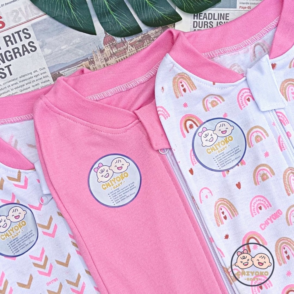 3 pcs Bedong INSTAN RESLETING Bayi Baru Lahir SERIAN PINK / Bedong Bayi INSTAN Serian Pink Chiyoko Baby