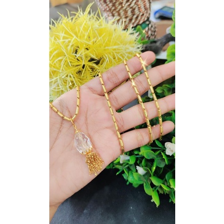 Kalung Bambu Emas 24k