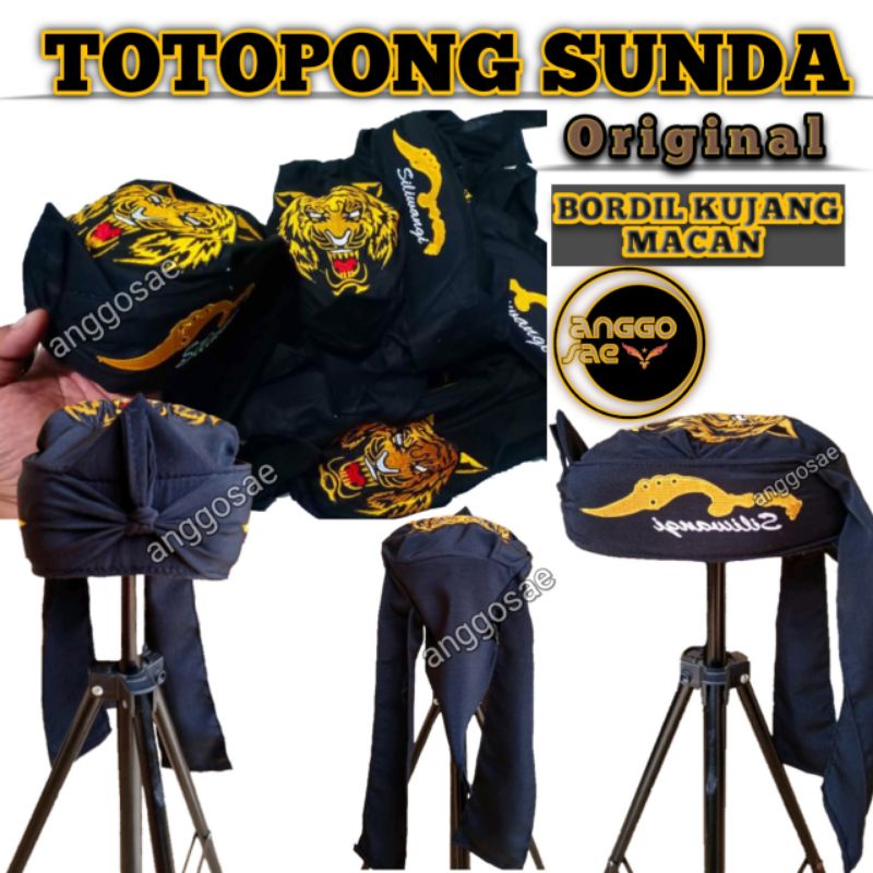 TOTOPONG SUNDA PRIA DEWASA BORDIR / POLOS ORIGINAL BENDO SUNDA