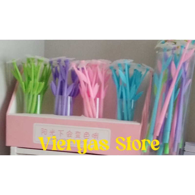 

Pen Gel Flower/ Pulpen berbentuk bunga yang dapat berubah warna