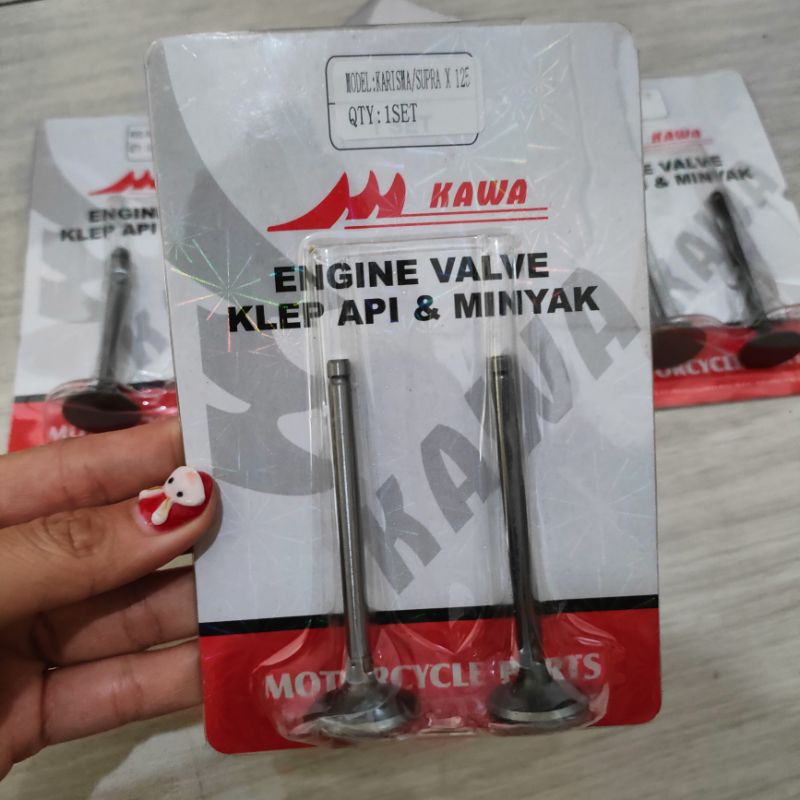 klep api minyak supra x 125 kawa