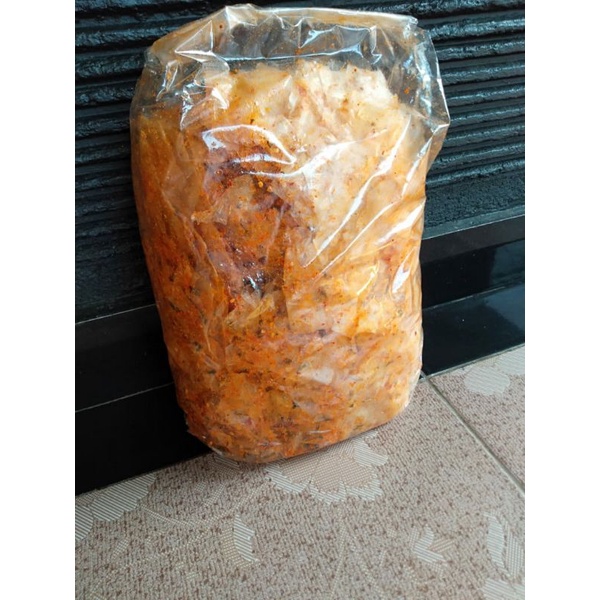 

250gr keripik Kaca Pedas daun jeruk/keripik beling asin gurih/cemilan/snack