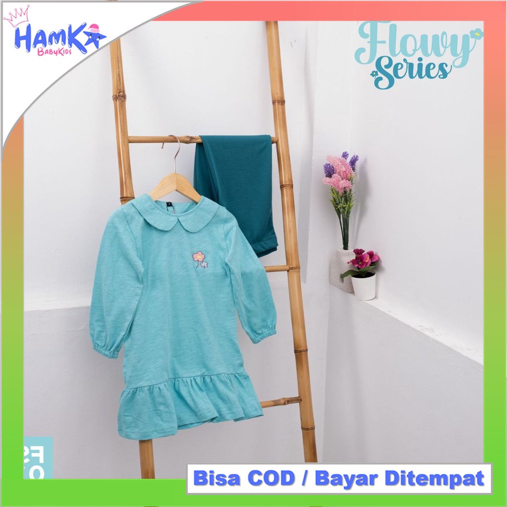 Setelan Baju Anak Perempuan Harian 1 - 6 Tahun Original Cutekids Flowy Series Stelan Baju Anak Cewek Perempuan 1 2 Tahun 2 3 Tahun Lengan Panjang Cocok Untung Ngaji