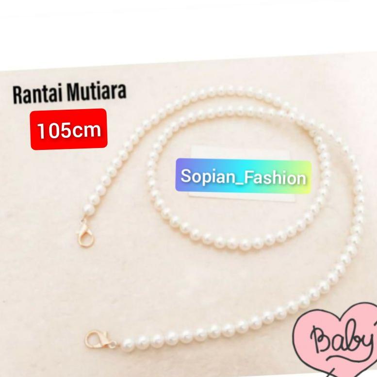 GRFFY5972 strap tas mutiara panjang 105cm