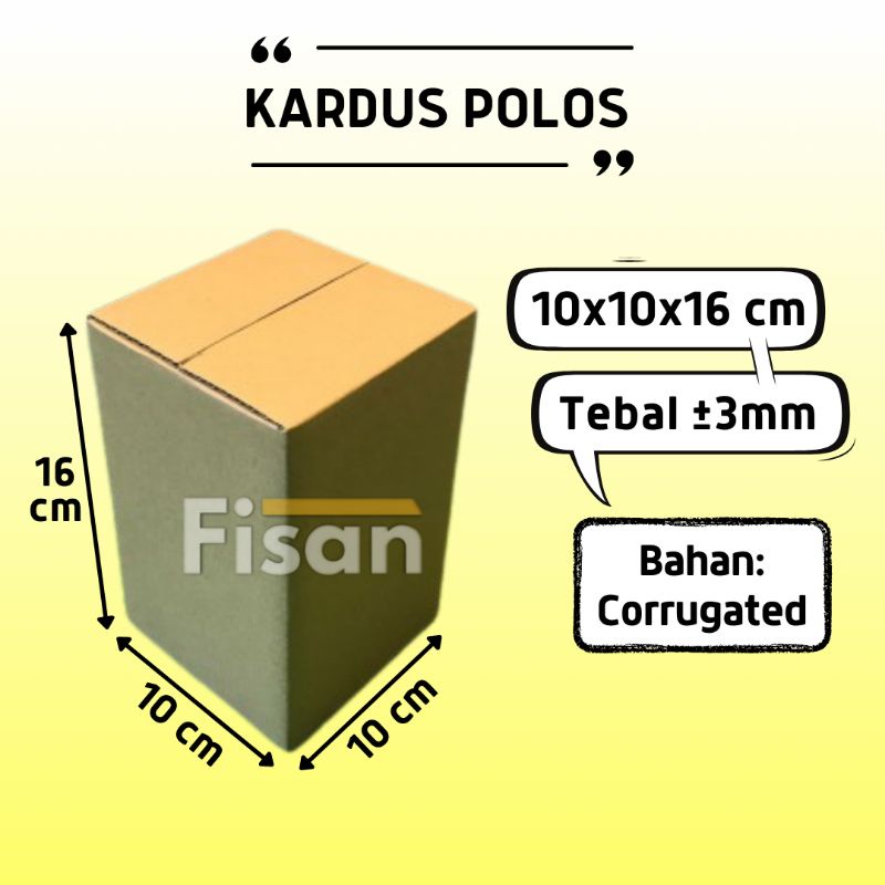 

Kardus Packing / Dus Packing / Kardus Polos / Dus Polos 10x10x16 cm