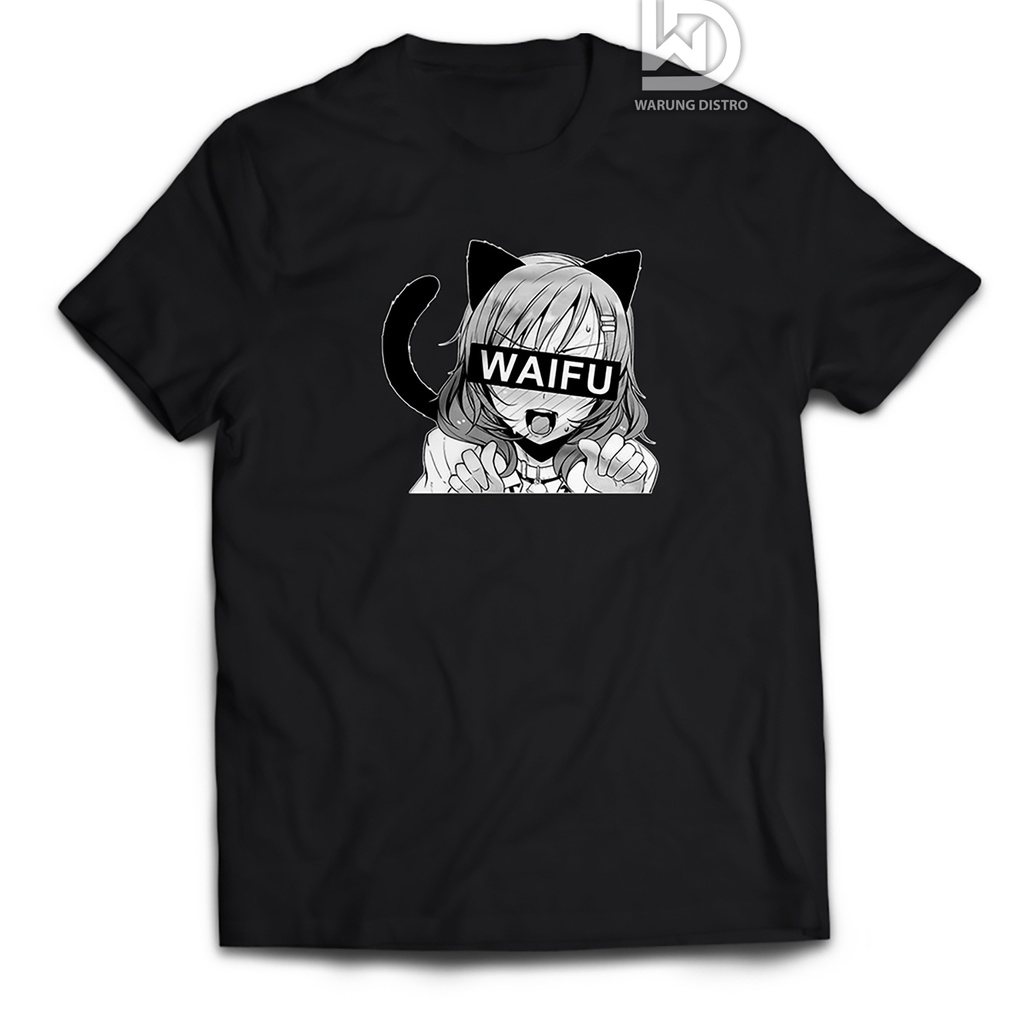 Kaos Distro Anime Hentaii Dewasa Baju Atasan Wibu Waifu Jepang Cotton Combed 30S T-Shirt Premium