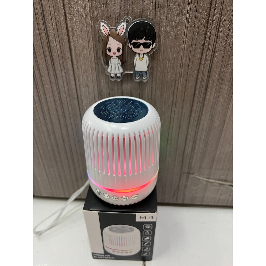 COD ~ Speaker Bluetooth Portabel Fleco M4 / Speaker Mini Portabel Bluetooth Support USB/Memori/Aux/FM / Speaker Bluetooth Subwoofer