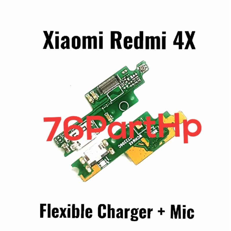 Ori Papan Konektor PCB Connector Charger Mic Xiaomi Redmi 4X
