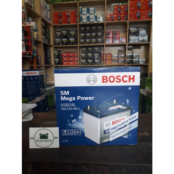 Aki Mobil Honda City Z NS60L/55B24L Bosch Accu Kering