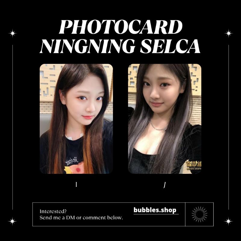 PHOTOCARD UNOFFICIAL NINGNING AESPA SELCA