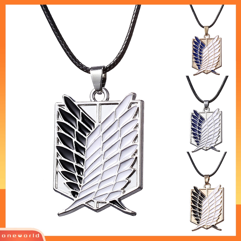 {oneworld} Kalung Lucu Kreatif Attack On Titan Cosplay Anime Kalung Untuk Wanita