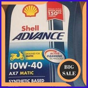 last stok OLI MESIN MOTOR MATIC SHELL 1 Liter AX7 PCX NMAX 14JZ3