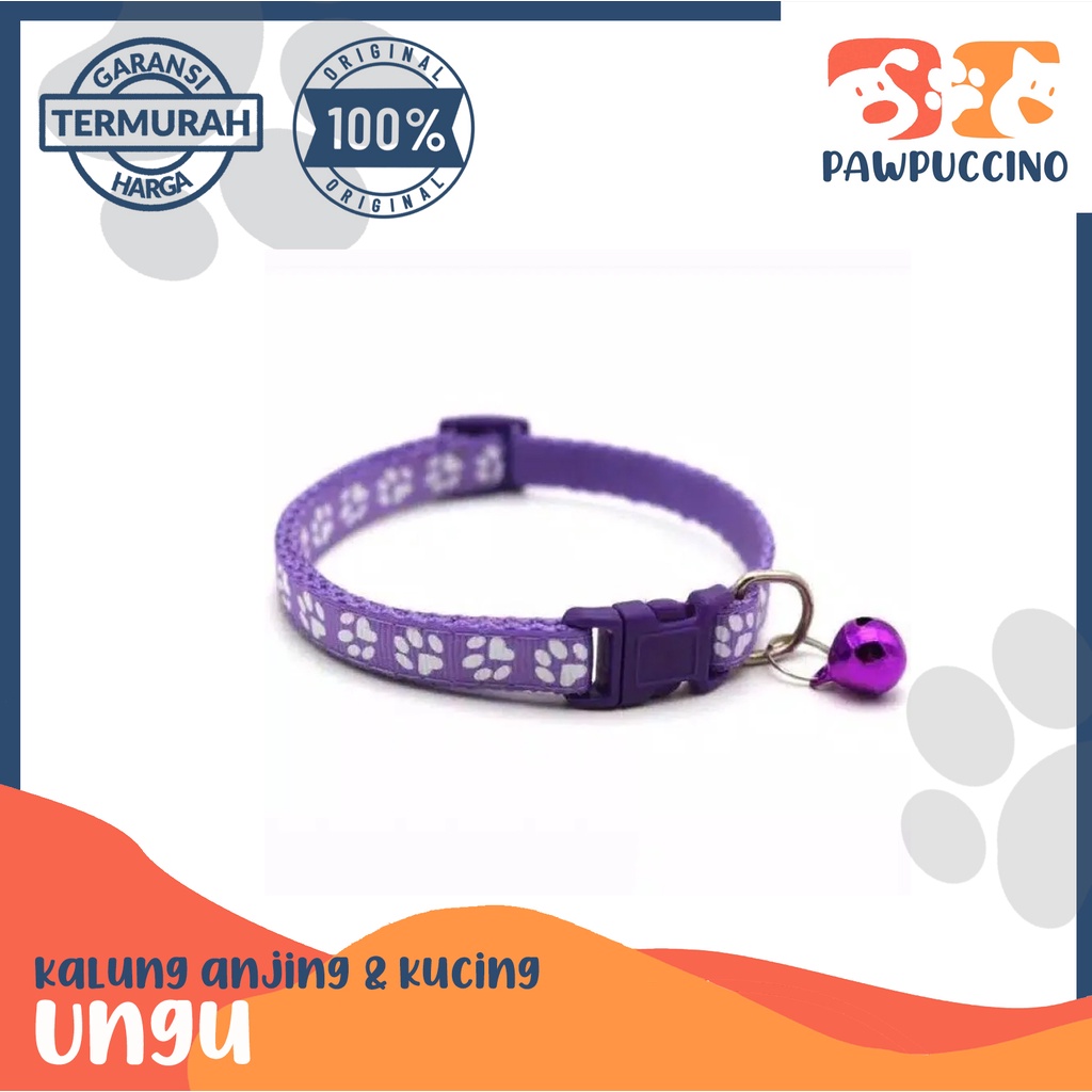 KALUNG LONCENG KUCING/ANJING MOTIF PAW