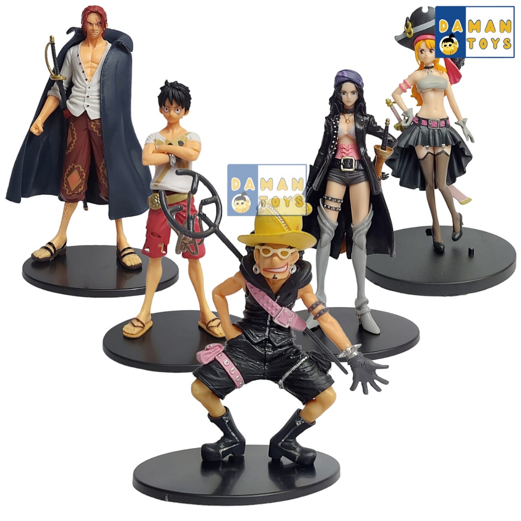 Action Figure Nico Robin Red Dxf Grand line Lady Shanks One Piece Usopp Nami Anime