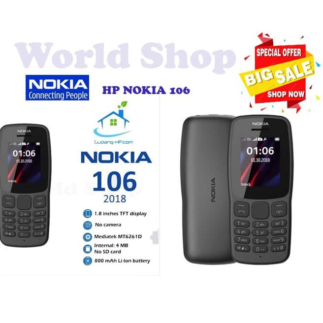 ㊨ HANDPHONE NOKIA 106 2018 - HP NOKIA 106 2018 DUALSIM PROMO SPESIAL 871 ↖