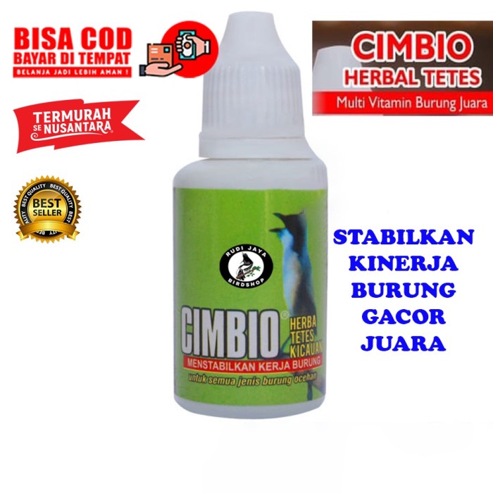 `````````] CIMBIO HERBAL TETES SUPER N VITAMIN DOPING BURUNG NAFAS PANJANG