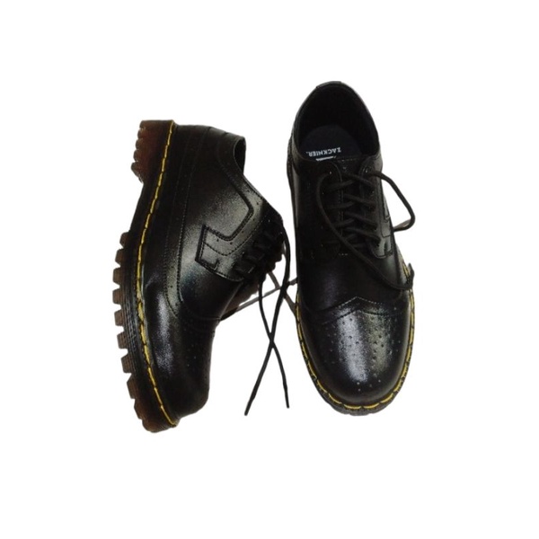 sepatu pria hitam formal low boots