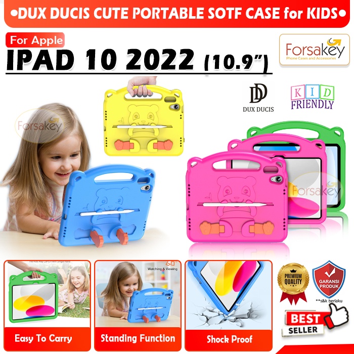 IPad Generasi 11 11th 2025 10 10th Gen Generation 10.9" 10,9 Inch 2022 ORIGINAL KIDS Soft Case Casin