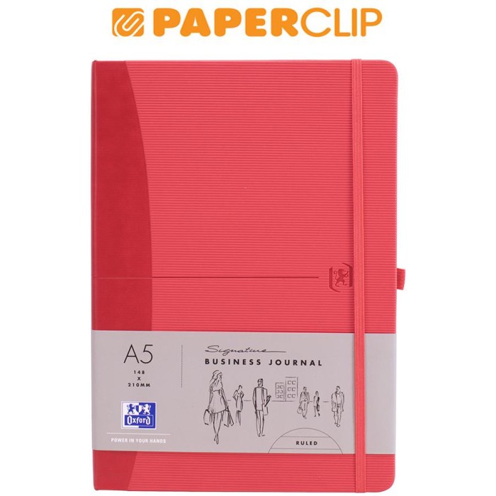 

Note Notebook A5 Oxford Signature Ruled Red
