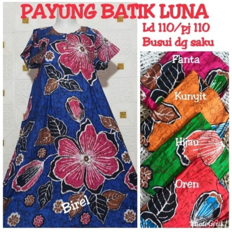 Daster payung  busui/batik rayon/terbaru kode 01.