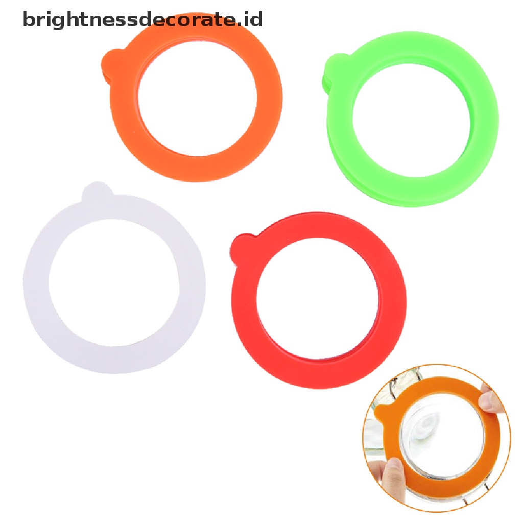 [Birth] 5pcs Gasket Toples Silikon Food Storege Jars Pengganti Kedap Udara Anti Bocor [ID]