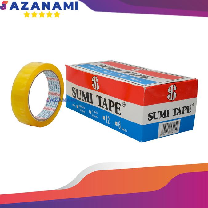 

isolasi Sumi 1" Inch X 72Y isolasi selotip bening 24mm