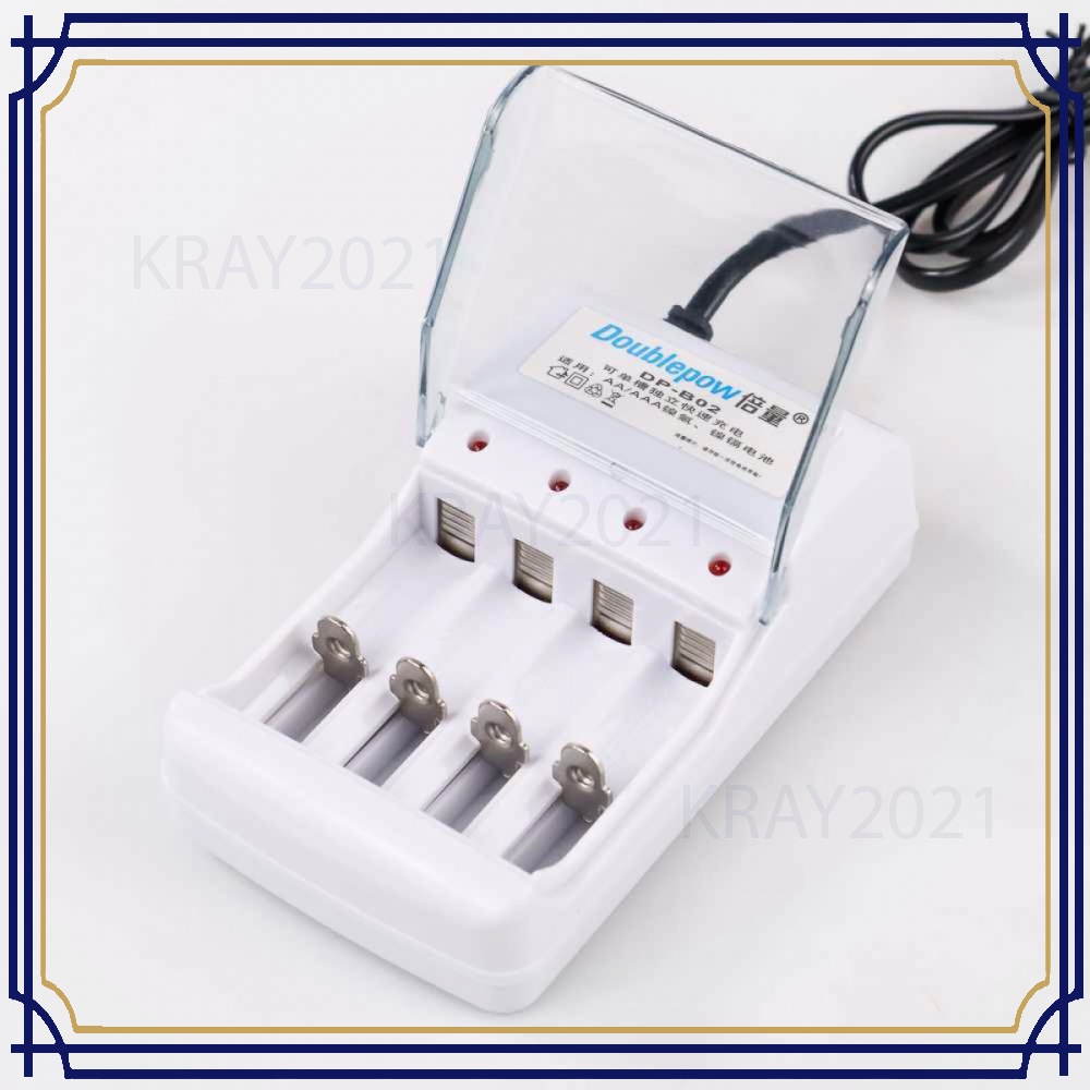 Charger Baterai 4 slot AA/AAA with 4PCS AAA 1250 mAh DP-B02 - BT498