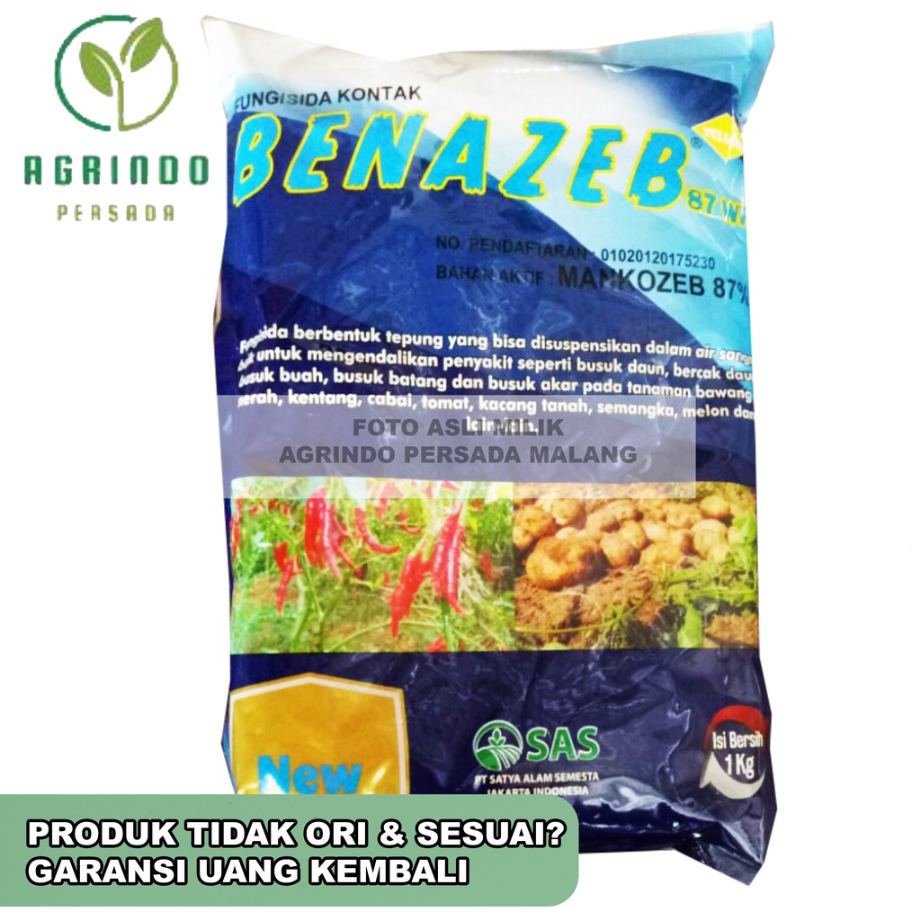 Fungisida Benazeb 80WP 1Kg | Benazeb 1 Kg | Benazeb Kuning 1 Kg