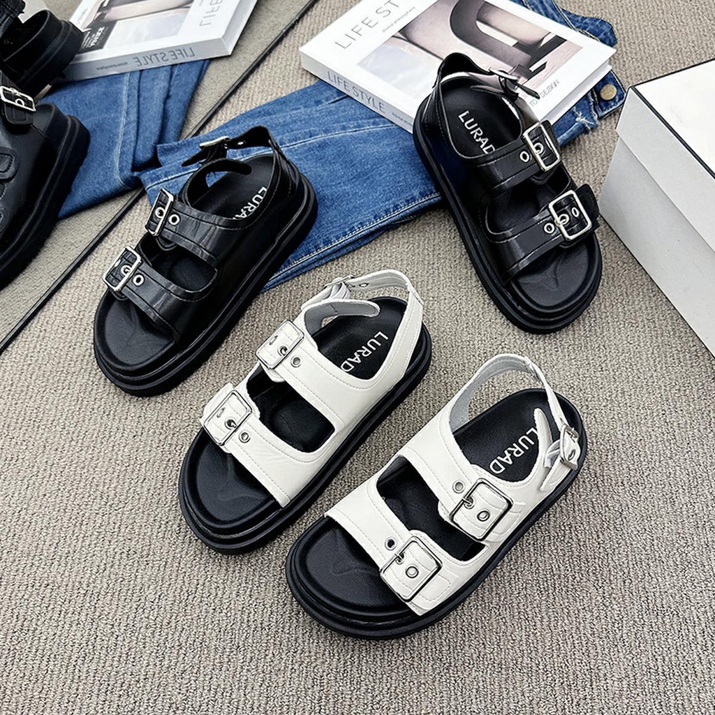 Sandal Slop Cewek Terbaru Trendy Fashion Modis Sepatu Sendal Wanita Kekinian Casual Paling Viral Import