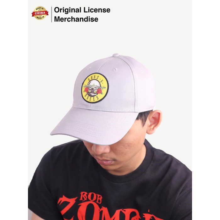 Topi Hat Baseball Cap Pria Wanita Dewasa Katun Bordir Import Premium Band Musik GUNS N ROSES GNR Ori