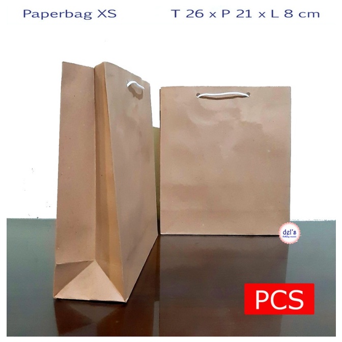 Paper Bag Tali Polos Coklat | Paperbag Murah | Tas Kertas Kecil Mini Souvenir Kado | Paper Bag Tambahan Hampers